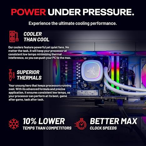 Skytech Azure Gaming PC Desktop, Ryzen 7 9700X 3.8 GHz (5.5GHz Turbo Boost), NVIDIA RTX 4060 8GB GDDR6, 1TB SSD, 16GB DDR5 RAM 6000, 650W Gold PSU, 360mm ARGB AIO, Wi-Fi, Win 11 Home