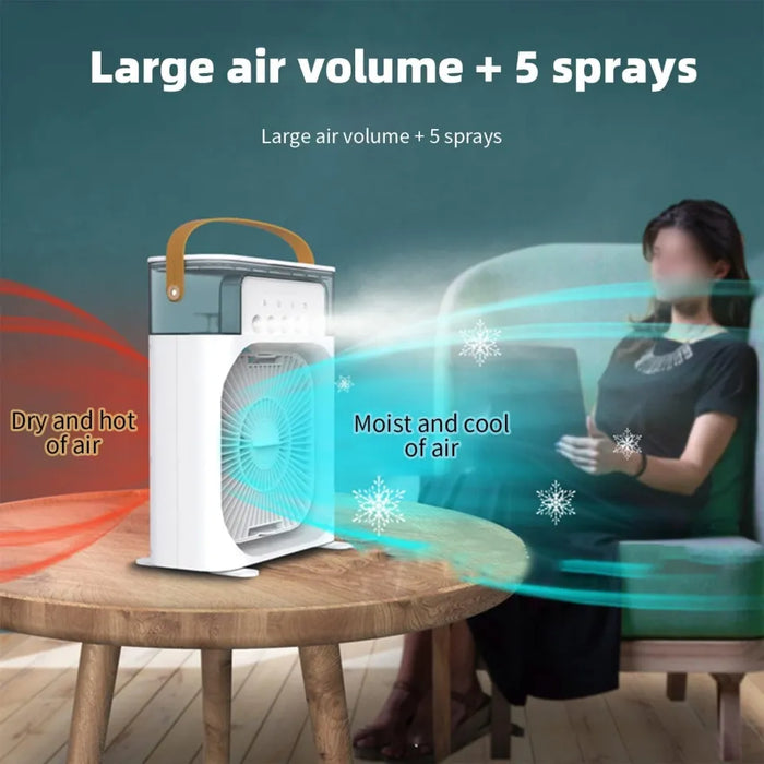 Portable Air Conditioner Fan Big Size | 3-in-1 Mini Air Cooler & Humidifier