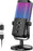 USB Gaming Microphone with Game Chat Balance, RGB Condenser Mic with Noise Cancellation, Quick Mute & Monitoring, for Streaming/Discord/Twitch/Podcast/Videos/ASMR, for PC/Computer/PS4/PS5/Mac