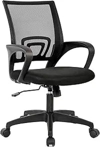 Home Office Chair Ergonomic Desk Chair Mesh Computer Chair with Lumbar Support Armrest Executive Rolling Swivel Adjustable Mid Back Task Chair for Women Adults