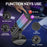 USB Gaming Microphone with Game Chat Balance, RGB Condenser Mic with Noise Cancellation, Quick Mute & Monitoring, for Streaming/Discord/Twitch/Podcast/Videos/ASMR, for PC/Computer/PS4/PS5/Mac