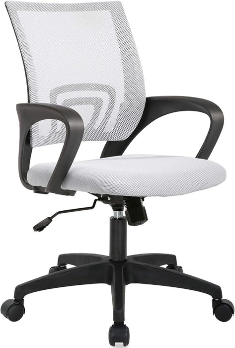 Home Office Chair Ergonomic Desk Chair Mesh Computer Chair with Lumbar Support Armrest Executive Rolling Swivel Adjustable Mid Back Task Chair for Women Adults