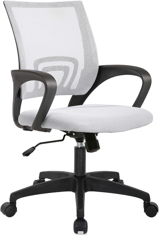 Home Office Chair Ergonomic Desk Chair Mesh Computer Chair with Lumbar Support Armrest Executive Rolling Swivel Adjustable Mid Back Task Chair for Women Adults