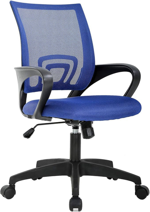 Home Office Chair Ergonomic Desk Chair Mesh Computer Chair with Lumbar Support Armrest Executive Rolling Swivel Adjustable Mid Back Task Chair for Women Adults