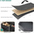 YITAHOME Dresser with 5 Drawers - Fabric Storage Tower, Black Dresser & Chest of Drawers, Organizer Unit for Bedroom