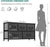 YITAHOME Dresser with 5 Drawers - Fabric Storage Tower, Black Dresser & Chest of Drawers, Organizer Unit for Bedroom