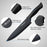 Knife Set, HUNTER.DUAL 15 Pcs Kitchen Knife Set with Block Self Sharpening, Dishwasher Safe, Anti-slip Handle