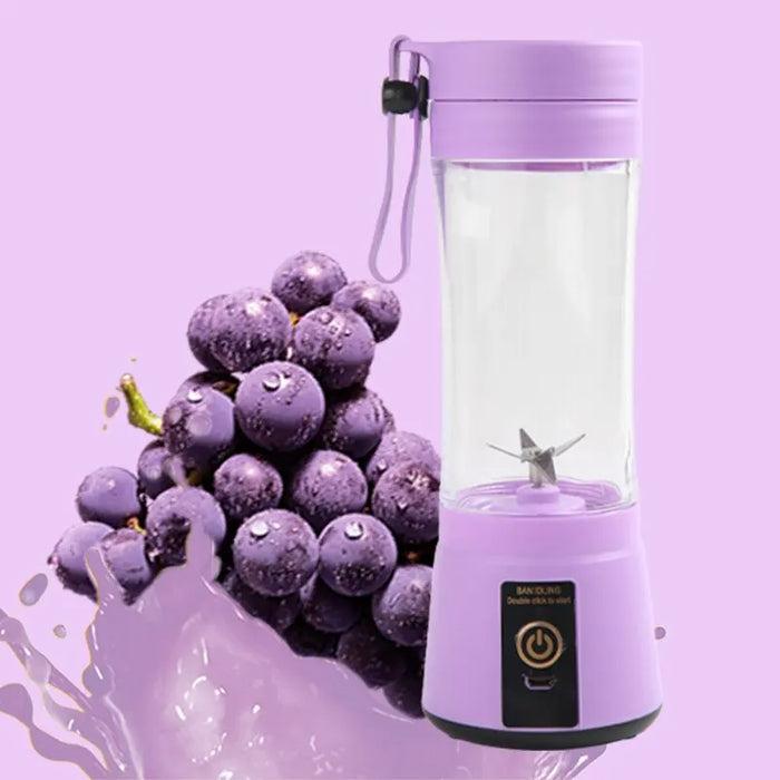 Ultra Fast Juicer Machine - Portable Juicer - Juicer Blender Machine - 6 Blades - Juicer - USB Rechargeable - Juicer Blender